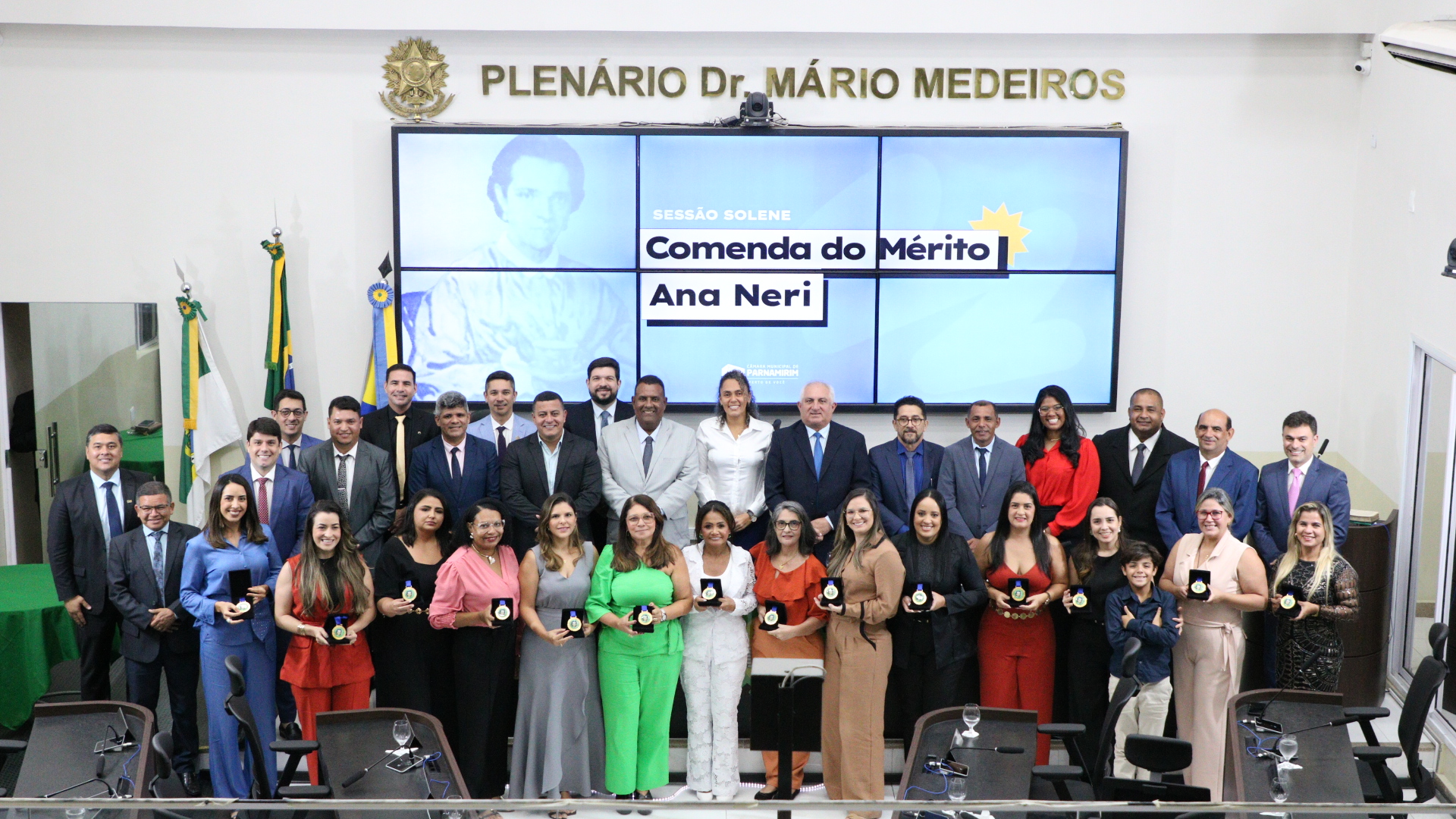 Câmara de Parnamirim homenageia profissionais da enfermagem com Comenda Ana Neri