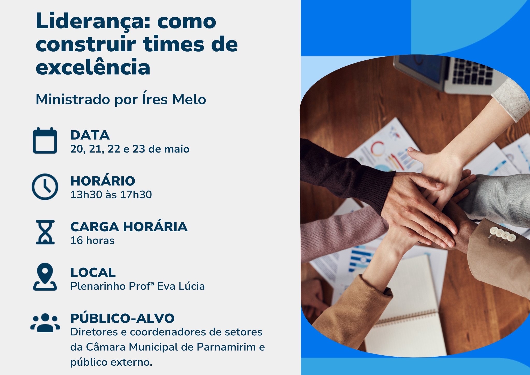 Câmara de Parnamirim lança Curso de Liderança para público interno