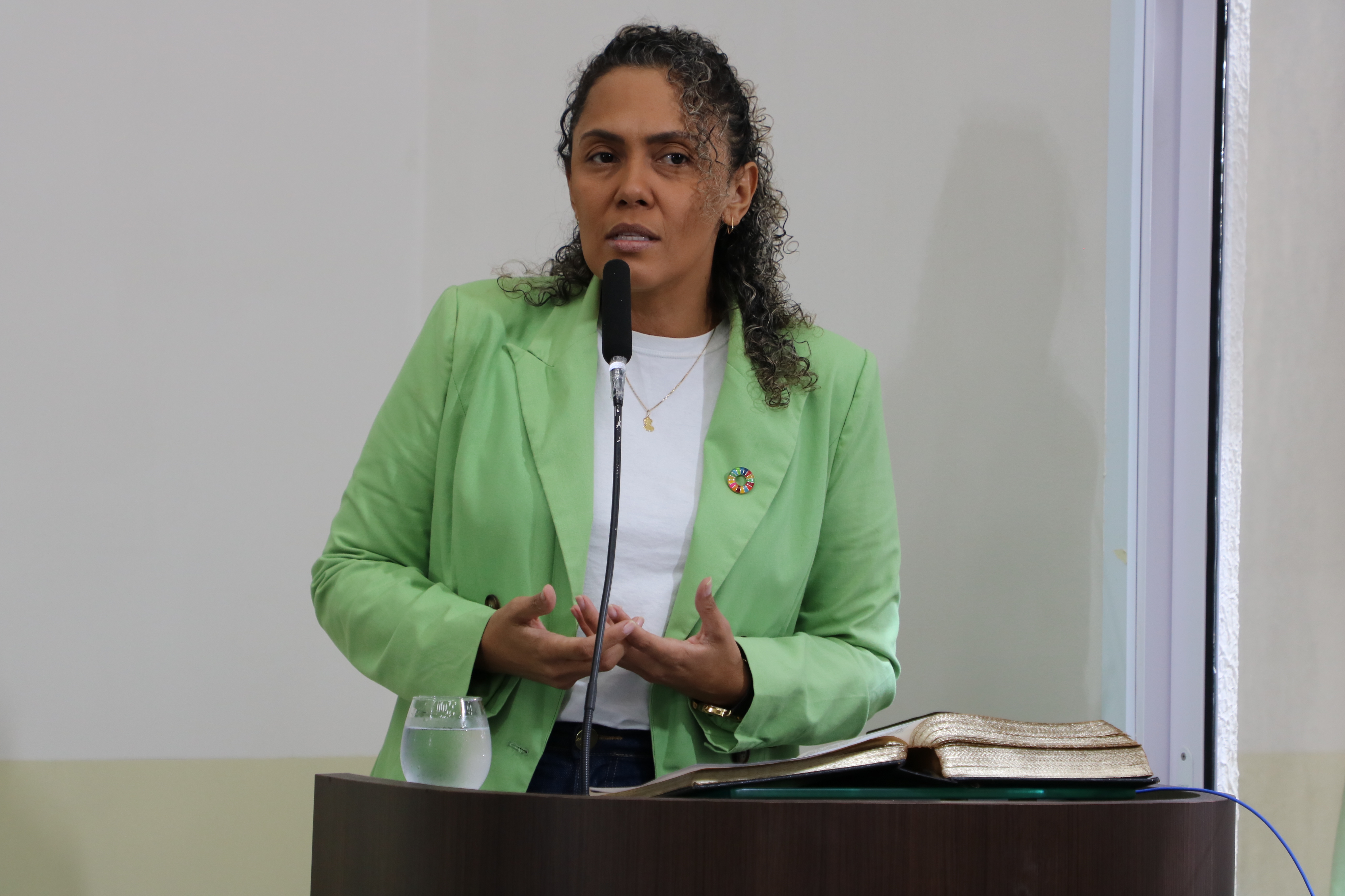 Vereadora Rárika Bastos discursa sobre o Dia Mundial do Meio Ambiente